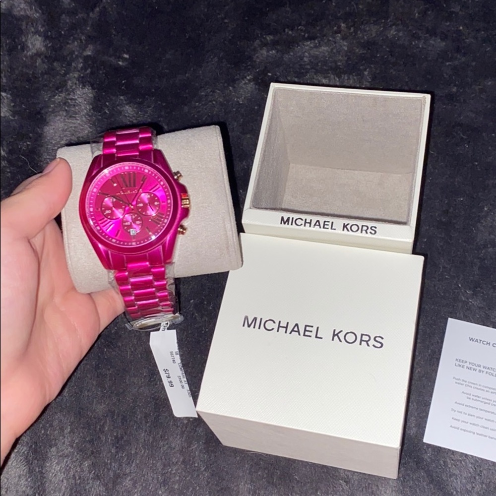Pink Michael Kors watch